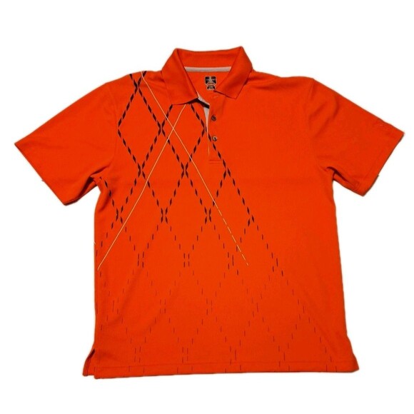 Champions Tour Pro Series Men's XL Orange Golf Polo Short Sleeve Knit Top - Picture 1 of 6